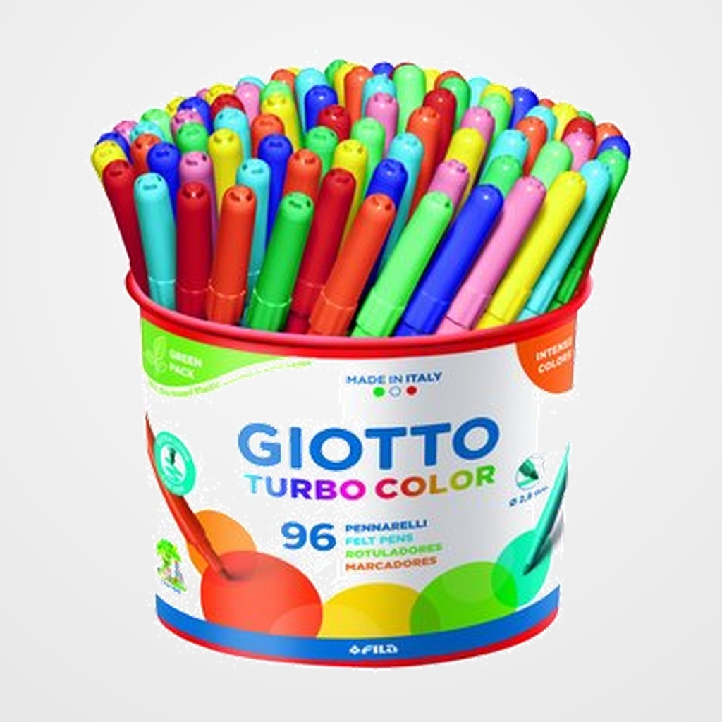ROTULADOR FIBRA GIOTTO TURBO COLOR BOTE de 96 (8x12 col.)