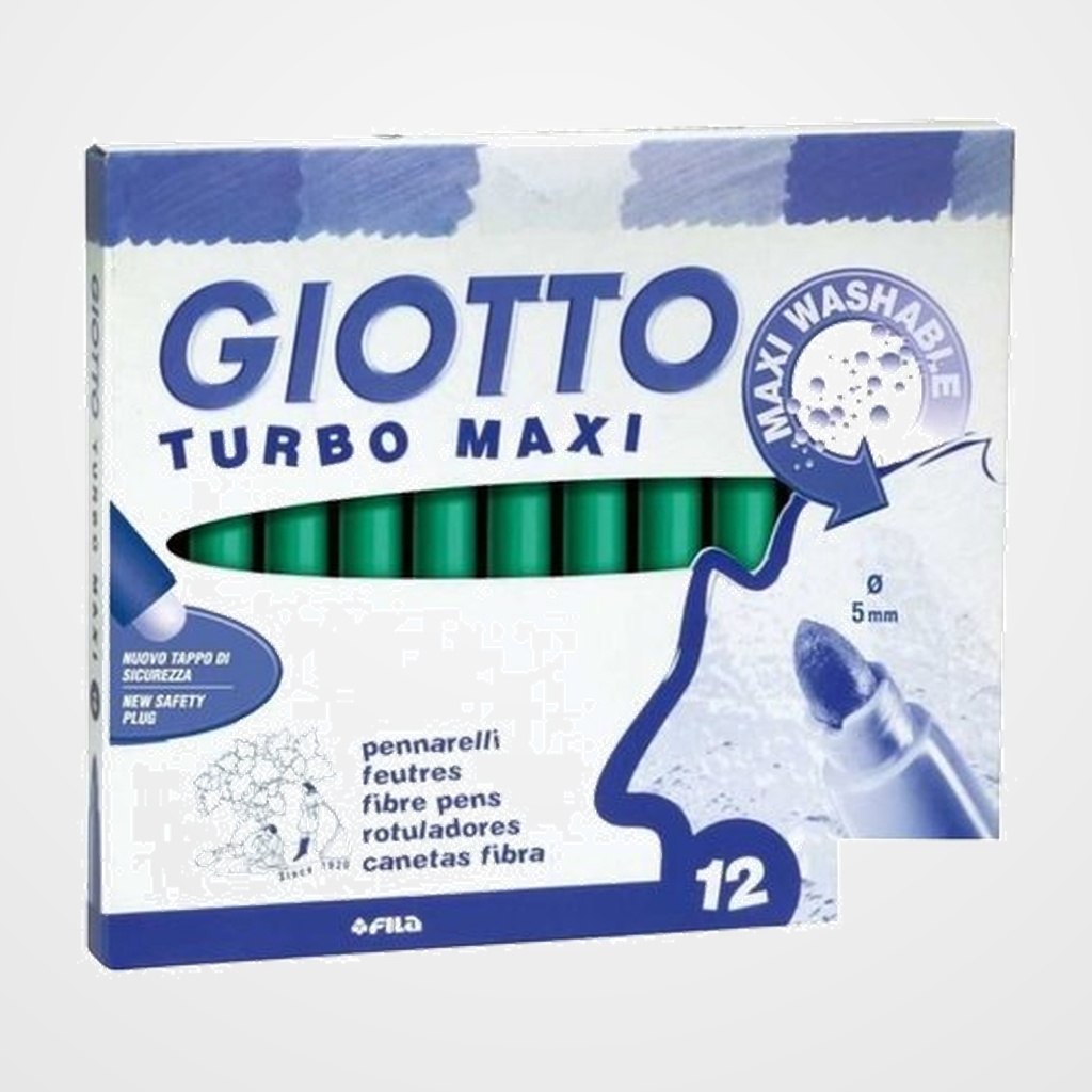 ROTULADOR FIBRA GIOTTO TURBO MAXI VERDE OSCURO