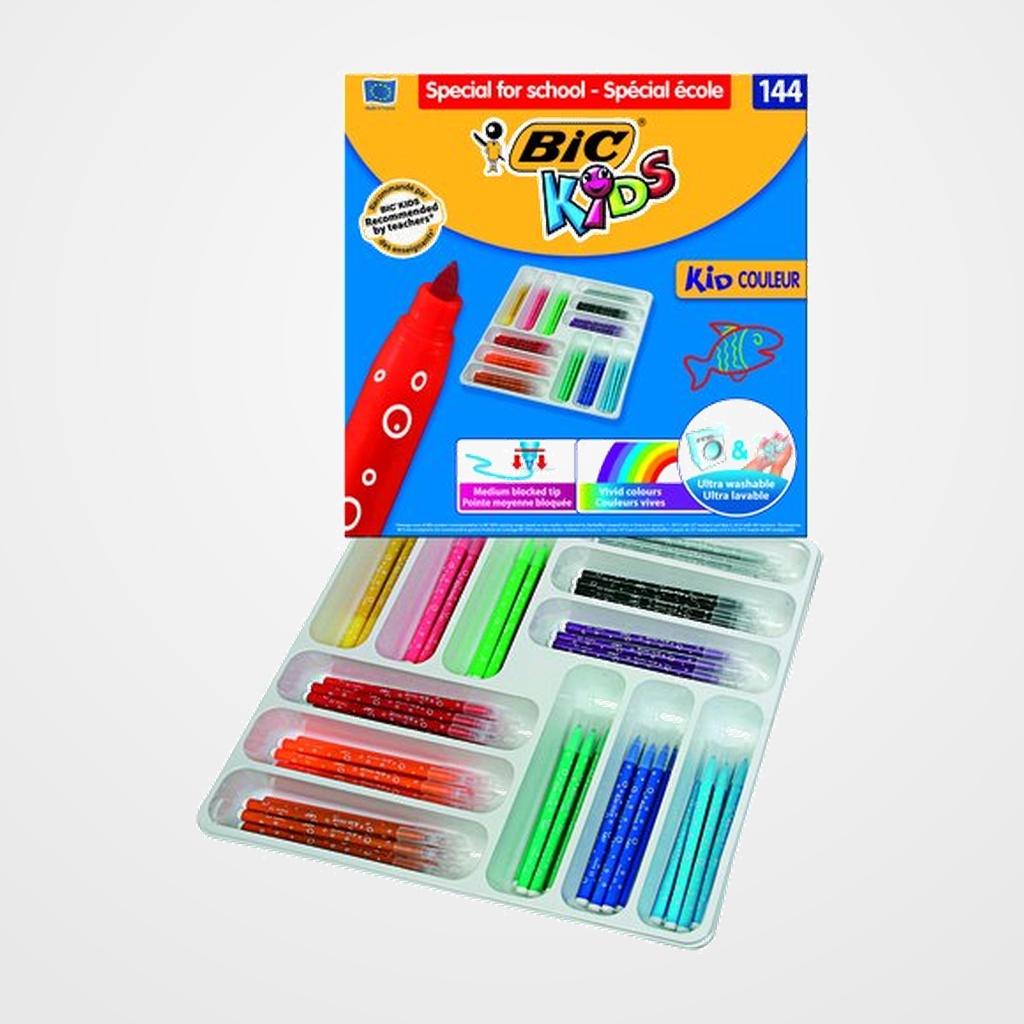 ROTULADOR FIBRA KID COULEUR CLASS PACK de 144