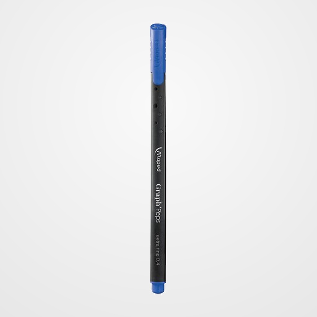 ROTULADOR FIBRA MAPED GRAPH PEPS AZUL MARINO