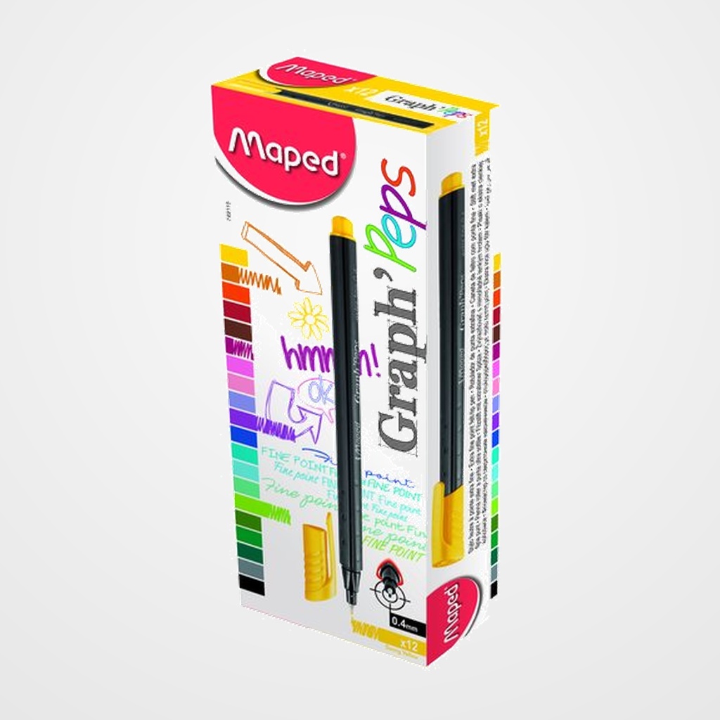 ROTULADOR FIBRA MAPED GRAPH PEPS SUNNY YELLOW