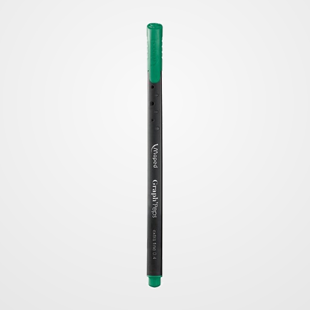 ROTULADOR FIBRA MAPED GRAPH PEPS VERDE GOLF
