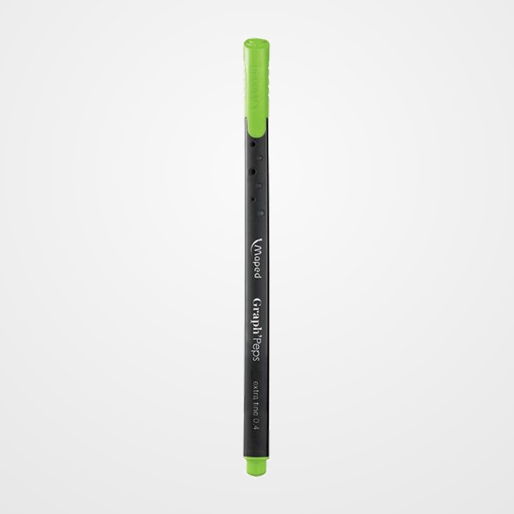 ROTULADOR FIBRA MAPED GRAPH PEPS VERDE MANZANA