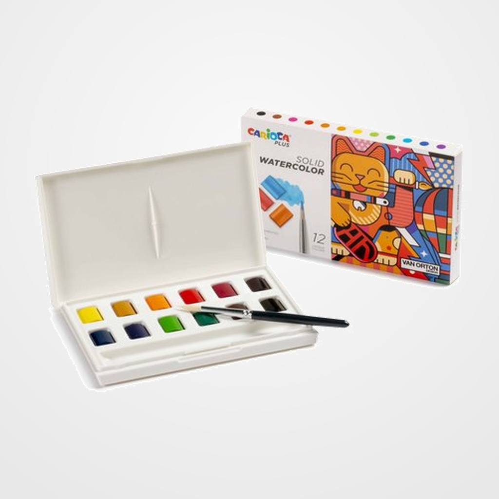 ACUARELAS CARIOCA PLUS CAJA de 12