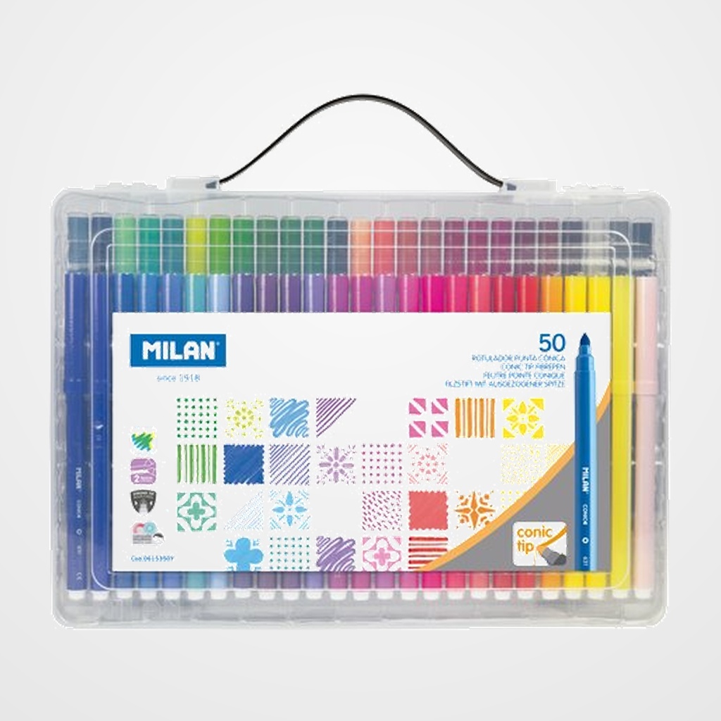 ROTULADOR FIBRA MILAN ABC GIRLS MALETIN de 50