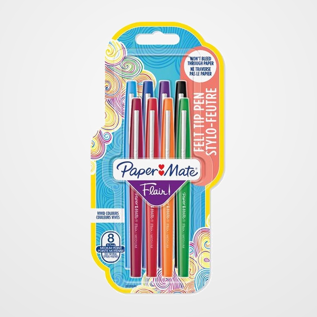 ROTULADOR FIBRA PAPER MATE CANDY POP SURTIDO BLISTER de 8