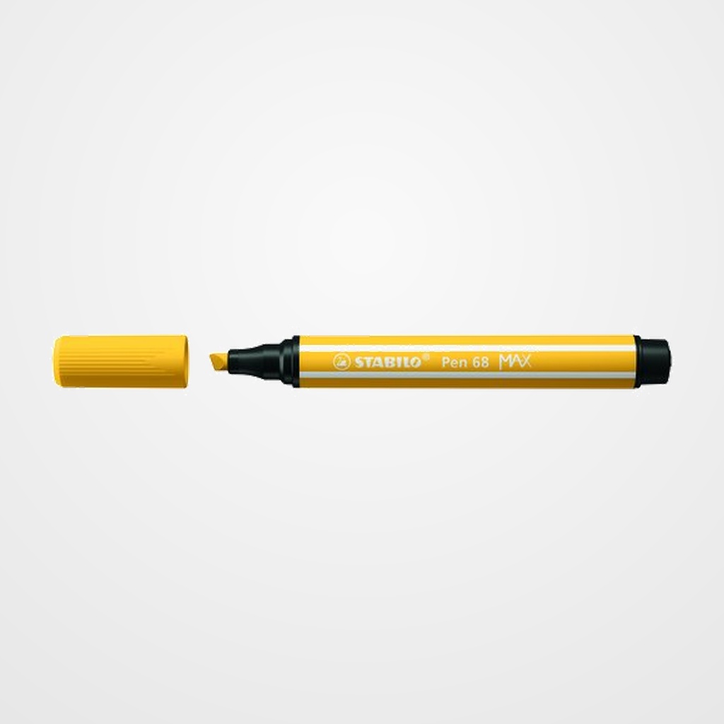 ROTULADOR FIBRA STABILO PEN 68 MAX AMARILLO