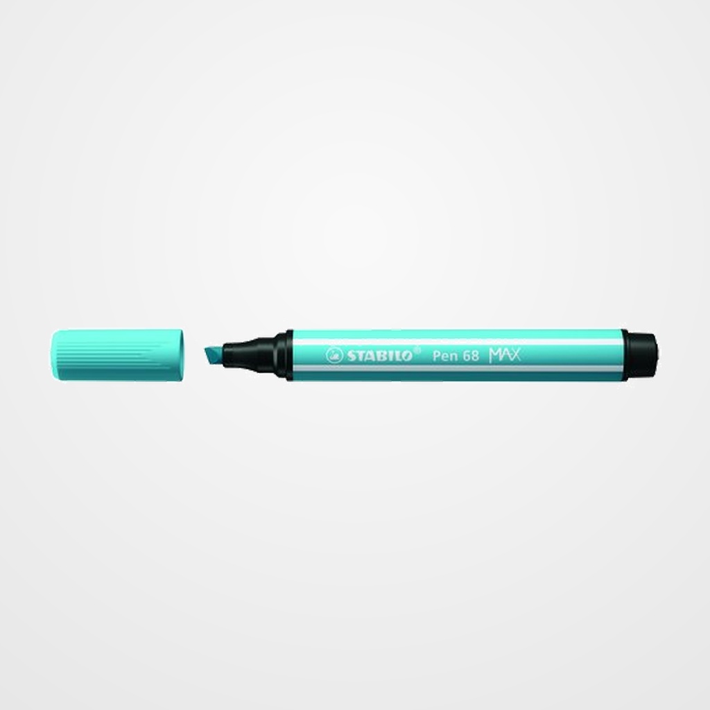 ROTULADOR FIBRA STABILO PEN 68 MAX AZUL CELESTE