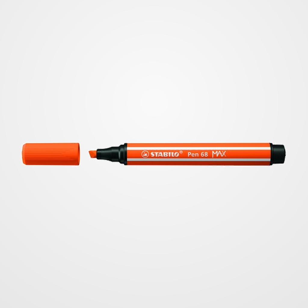 ROTULADOR FIBRA STABILO PEN 68 MAX BERMELLON PALIDO