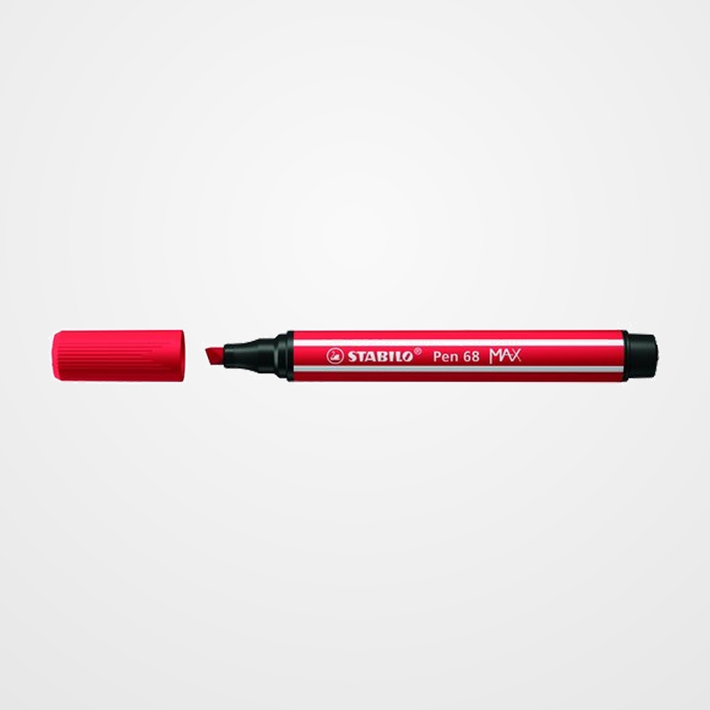 ROTULADOR FIBRA STABILO PEN 68 MAX CARMIN