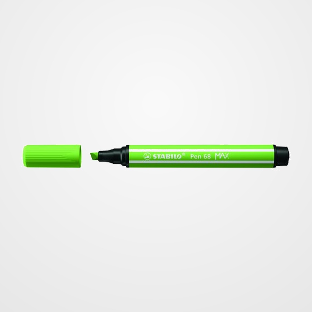 ROTULADOR FIBRA STABILO PEN 68 MAX VERDE CLARO