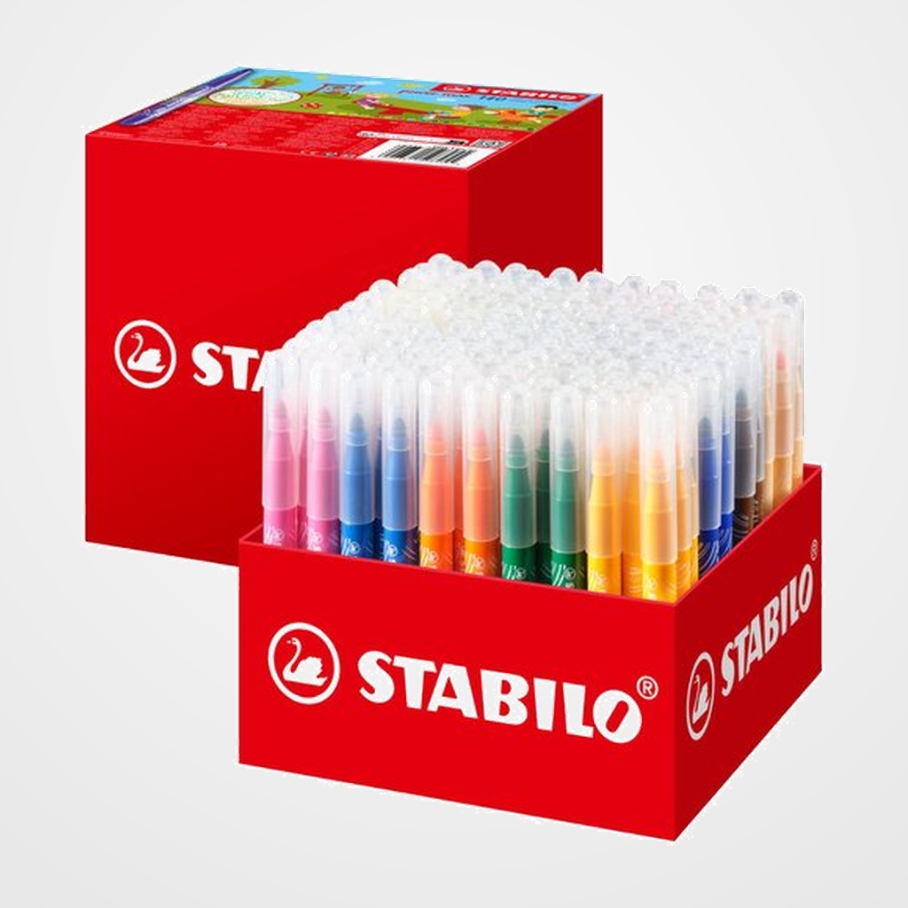 ROTULADOR FIBRA STABILO POWER MAX SET ESCOLAR XL de 140 (16 col.)