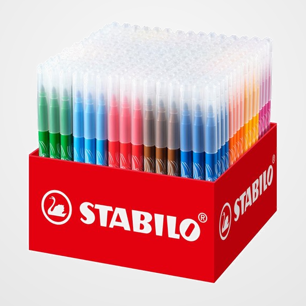 ROTULADOR FIBRA STABILO POWER 280 SET ESCOLAR XL de 240 (20 col.)