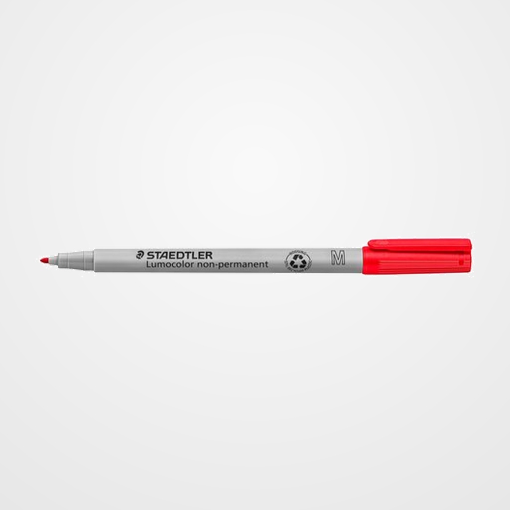 ROTULADOR FIBRA STAEDTLER  315 LUMOCOLOR (M) NO PERMANENTE ROJO