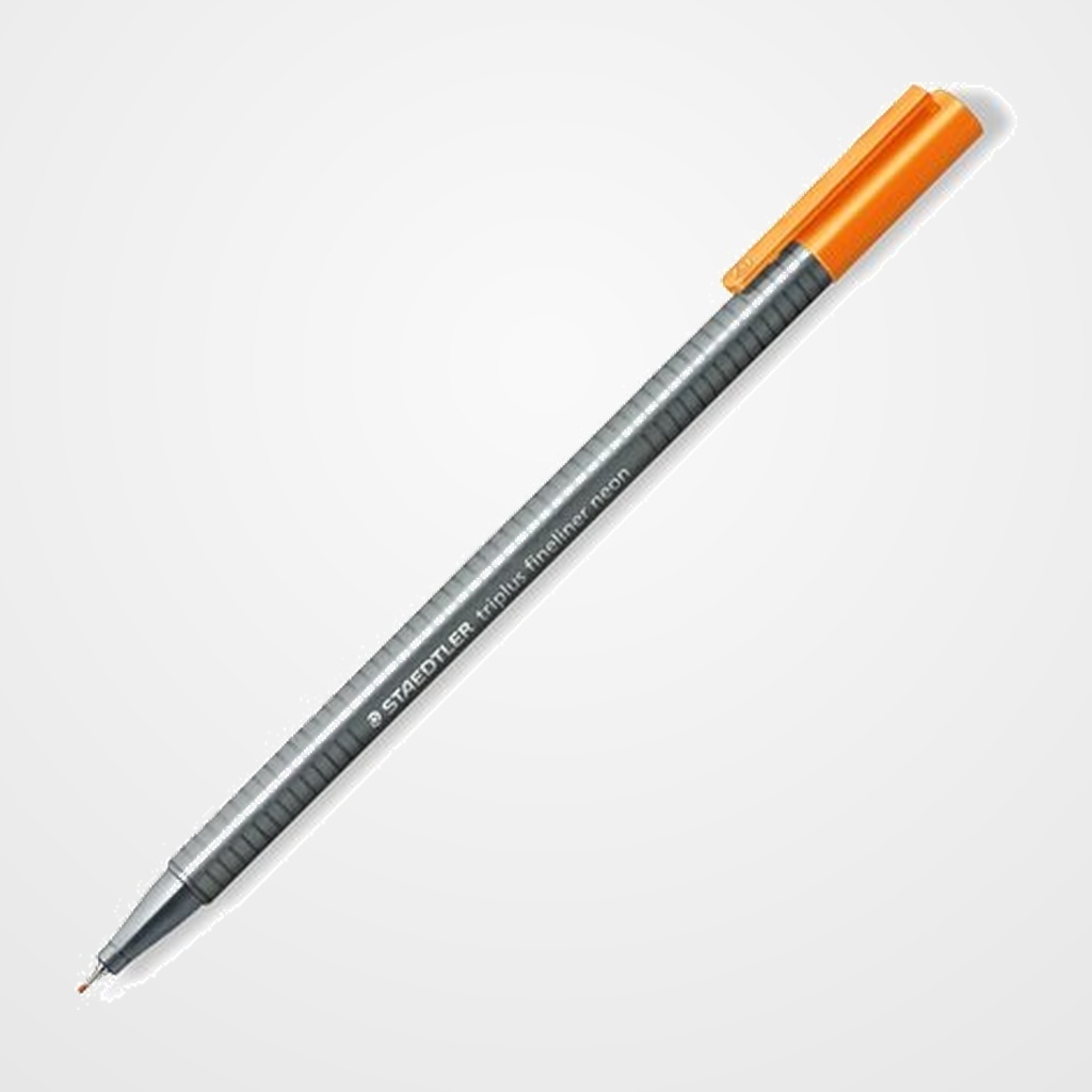 ROTULADOR FIBRA STAEDTLER  334 TRIPLUS FINELINER   NARANJA NEON
