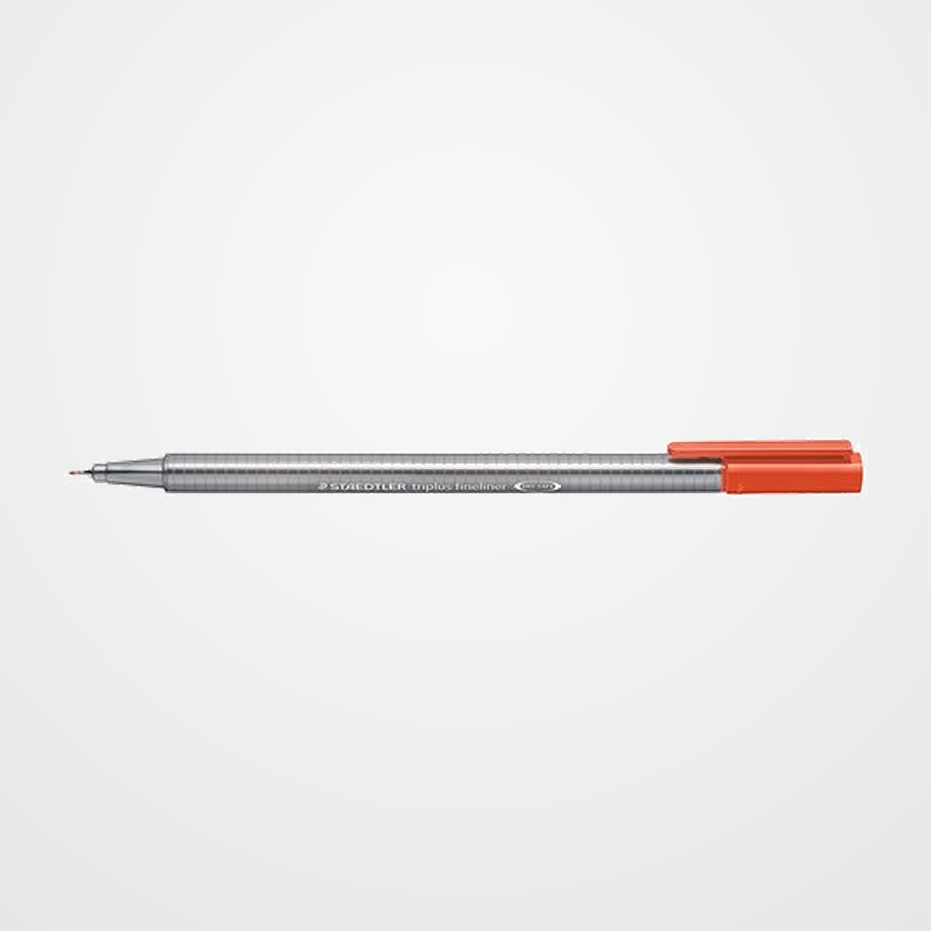 ROTULADOR FIBRA STAEDTLER  334 TRIPLUS FINELINER   ROJO ESCARLATA