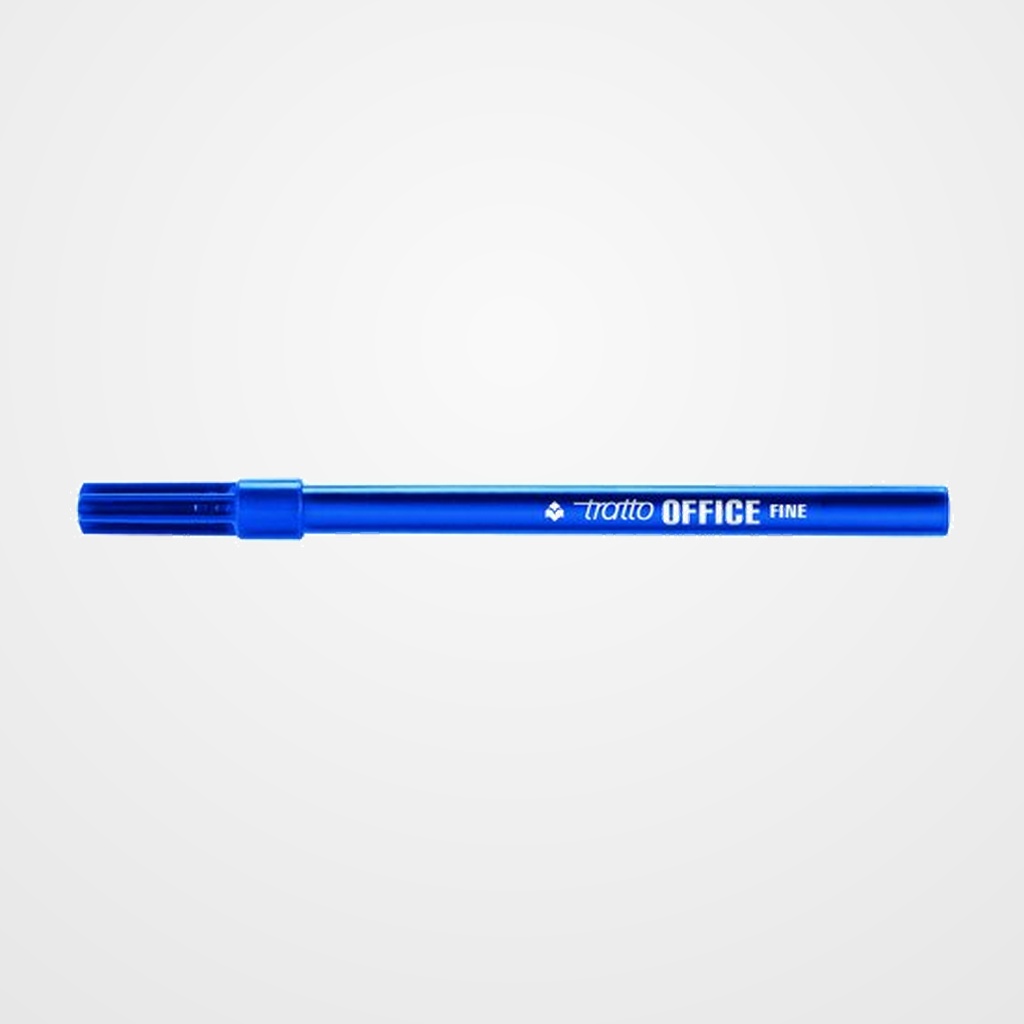 ROTULADOR FIBRA TRATTO OFFICE FINE AZUL