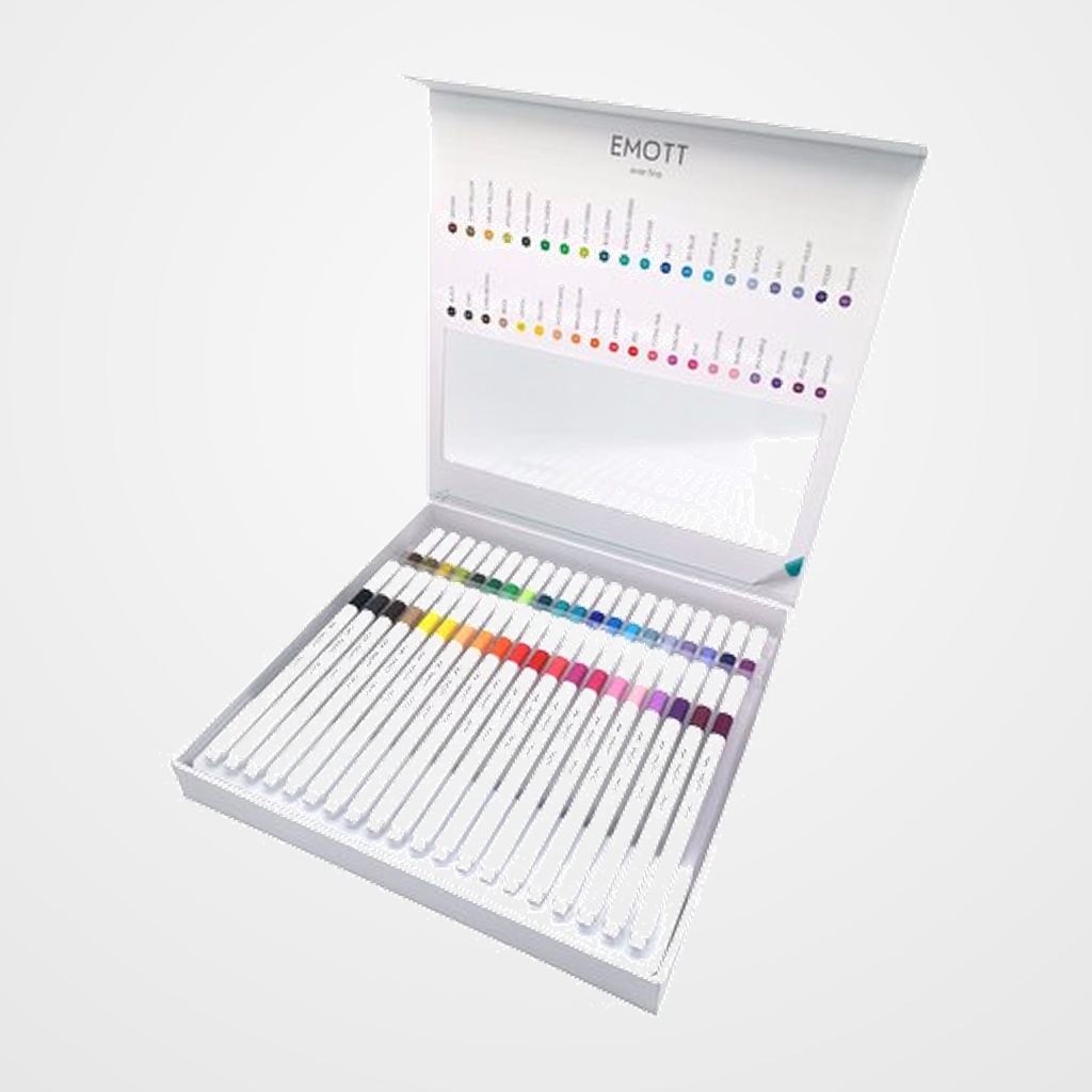 ROTULADOR FIBRA UNI-BALL EMOTT FINELINER PEM-SY (0,4) ESTUCHE de 40