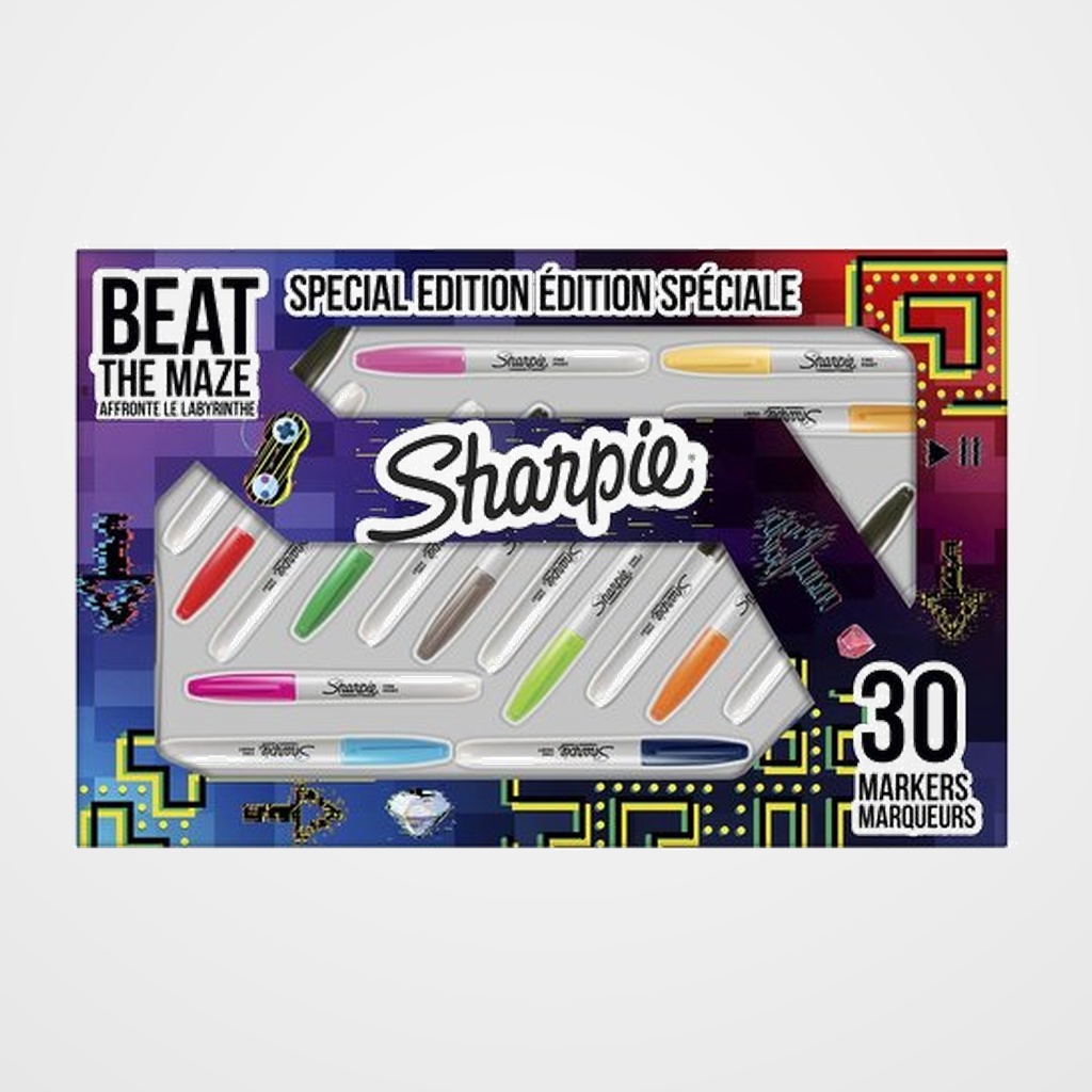 ROTULADOR PERMANENTE SHARPIE FINE CAJA DE 30