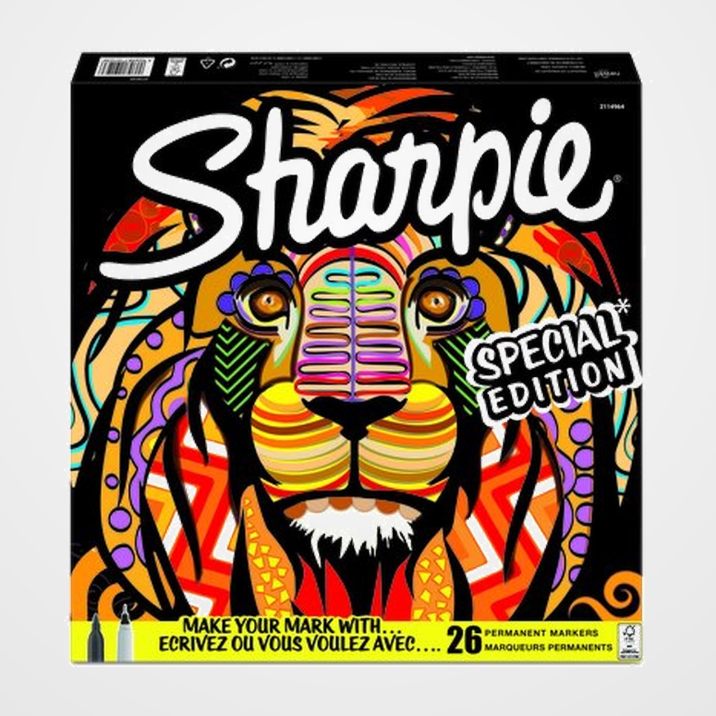 ROTULADOR PERMANENTE SHARPIE FINE&ULTRA BIG PACK LEON BOLSA de 26
