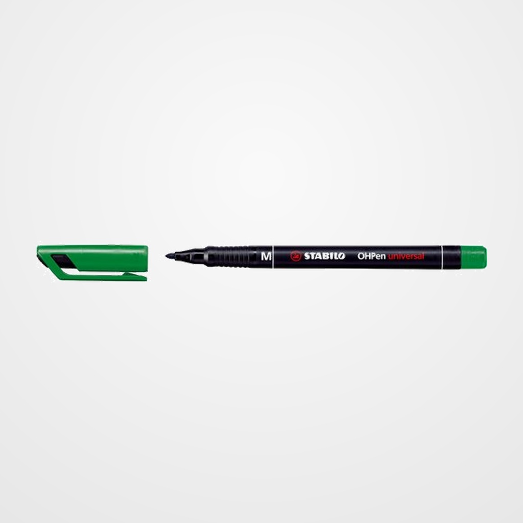 ROTULADOR PERMANENTE STABILO OHPEN 843 (M) VERDE