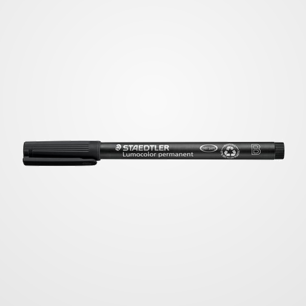ROTULADOR PERMANENTE STAEDTLER 314 LUMOCOLOR BISELADO NEGRO