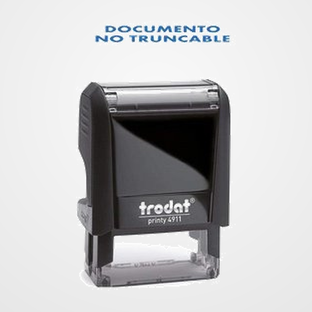 SELLO ent.AUT. TRODAT PRINTY 4911 F (38x14 mm.)  DOCUMENTO NO TRUNCABLE