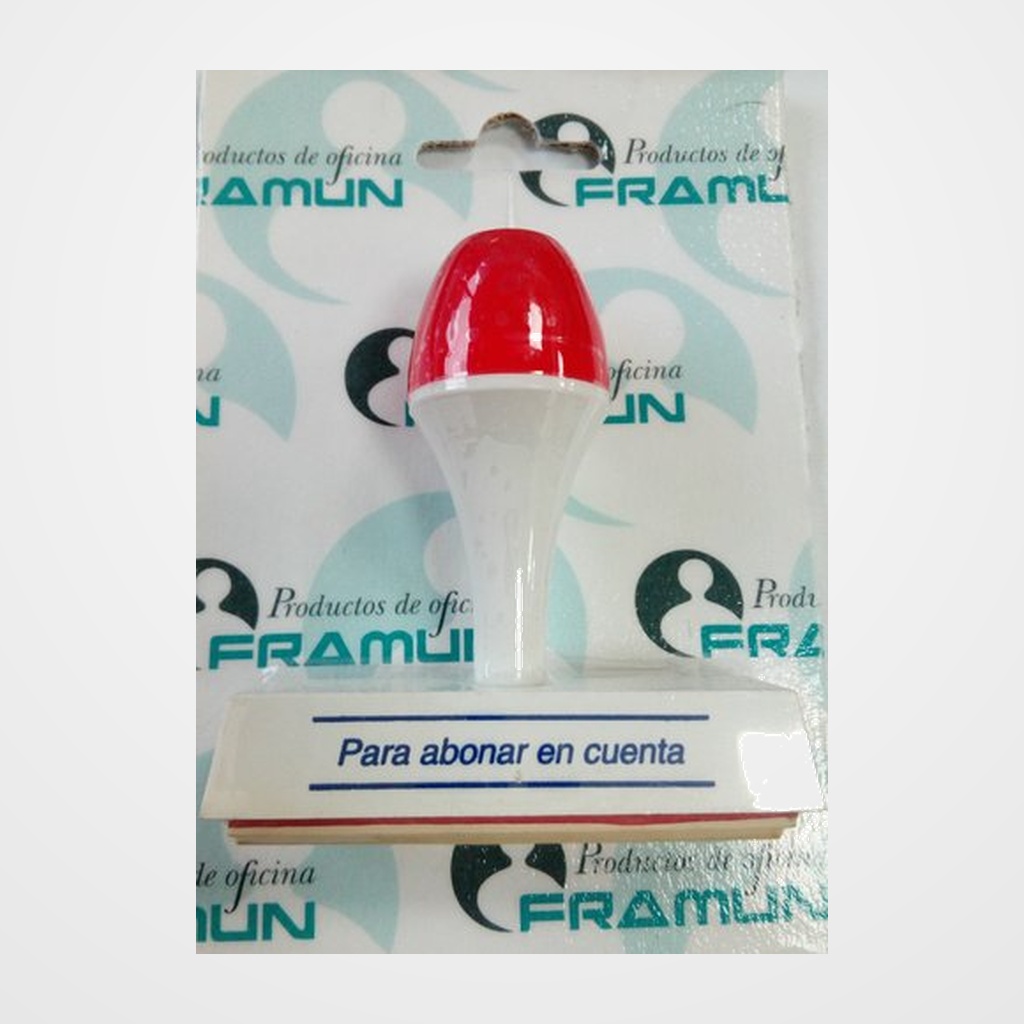 [26001017] SELLO ent.MANUAL FRAMUN  PARA ABONAR EN CUENTA