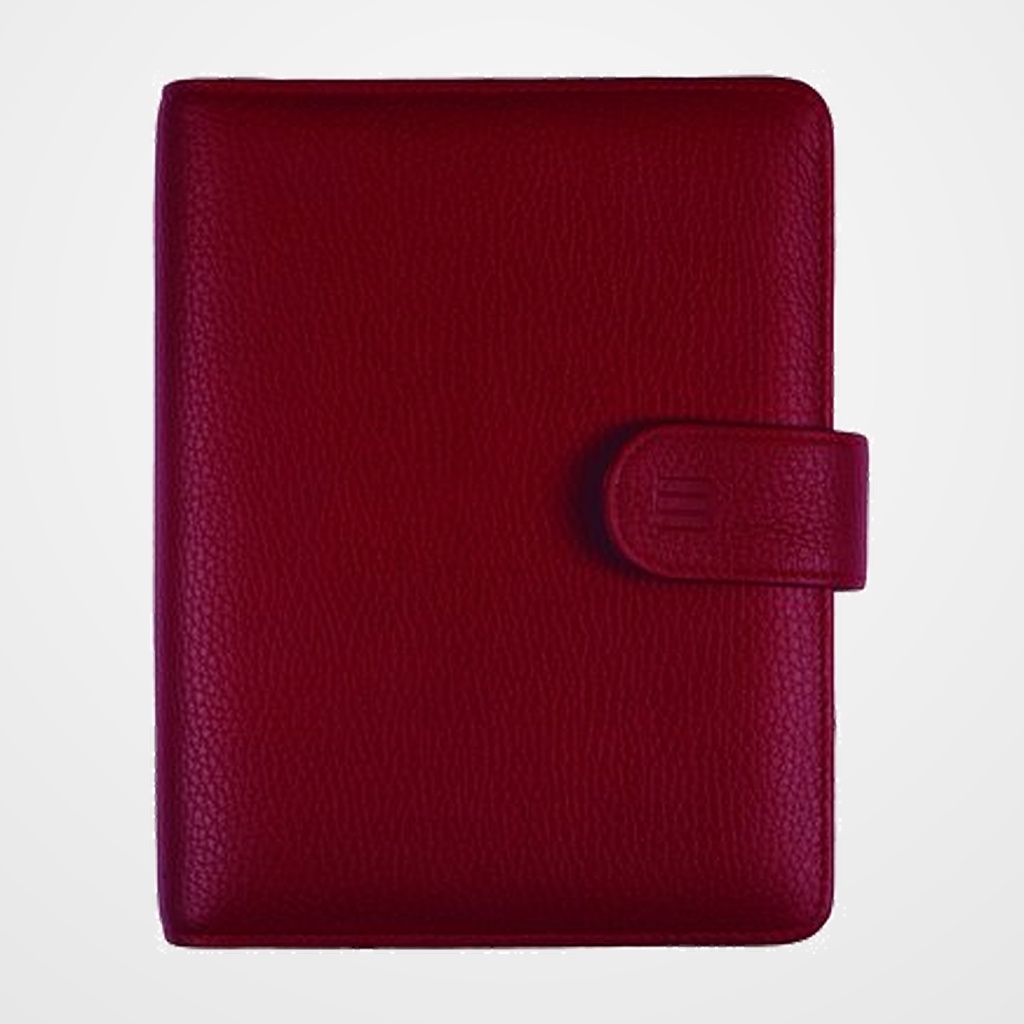 AGENDA ANUAL (2027) FINOCAM OPEN PIEL ANDREA ANILLAS con CUBIERTA de PIEL con BROCHE  500 117x181 S/V BURDEOS