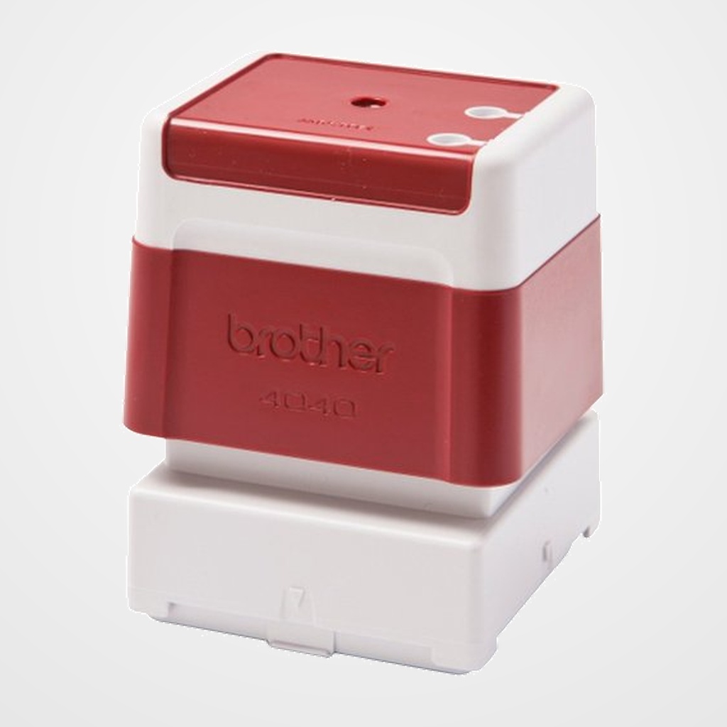 SELLO PERSONALIZ. ent.AUT. BROTHER 40x40 mm. ROJO