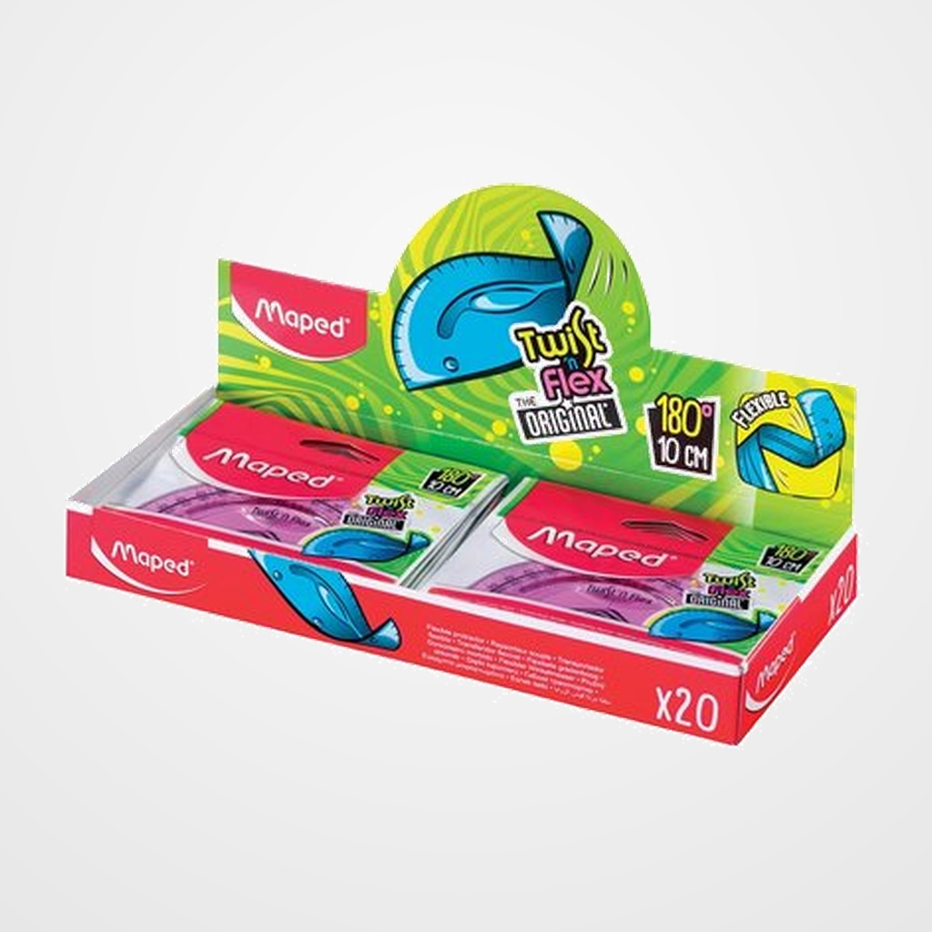 SEMICIRCULO MAPED TWIST&FLEX 20 CM FLEXIBLE IRROMPIBLE