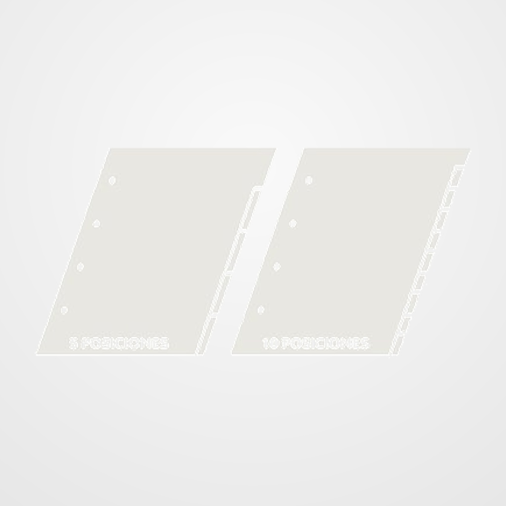 SEPARADORES MARIOLA CARTULINA A4 10 pestañas CON TALADRO