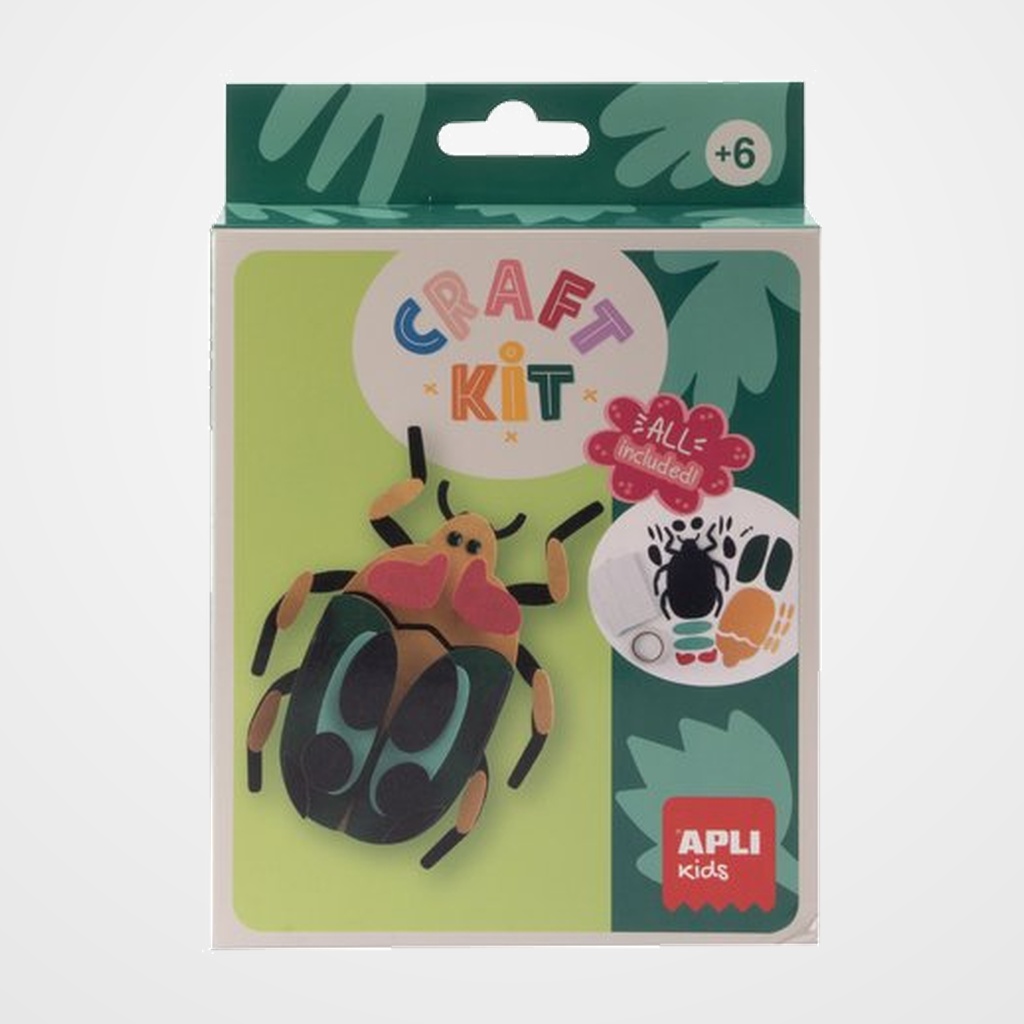 SET DE MANUALIDADES APLI KIDS CRAFT KIT  ESCARABAJO (19882) (+6 años)