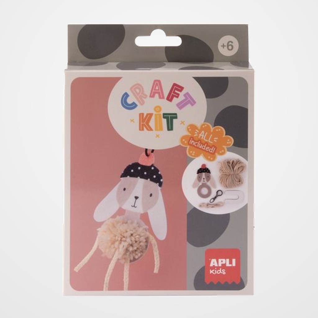 [25202034] SET DE MANUALIDADES APLI KIDS CRAFT KIT LLAVERO CONEJO (19881) (+6 años)