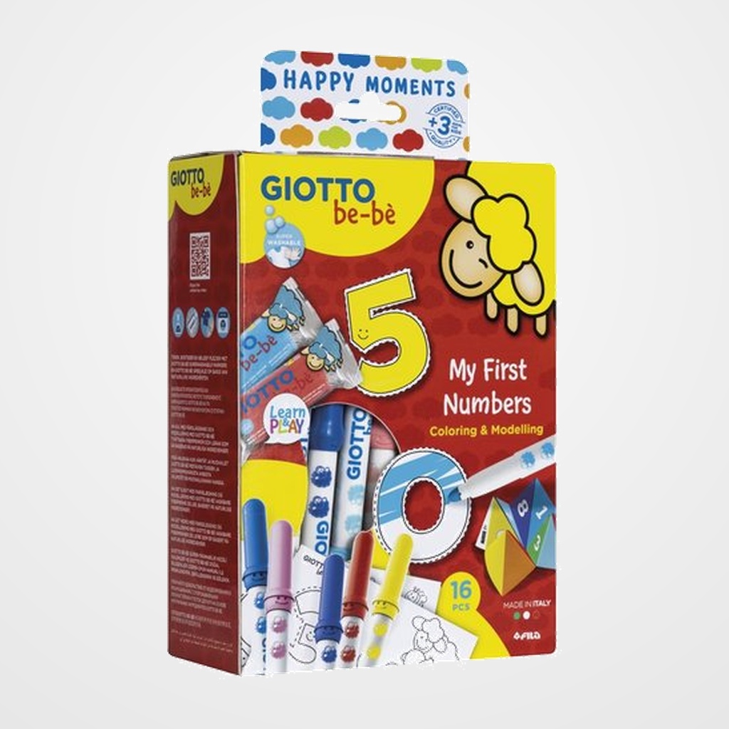 SET JUEGO GIOTTO BEBE HAPPY MOMENTS MY FIRST NUMBER