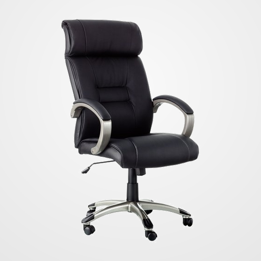 SILLA ARCHIVO 2000 POMBA CON BRAZOS Y TAPICERIA NEGRO