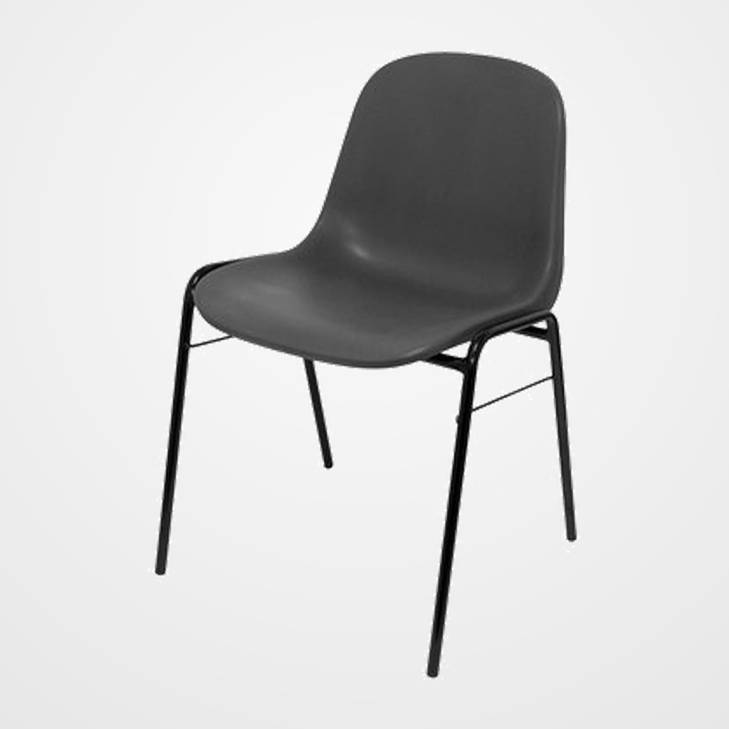 SILLA PIQUERAS Y CRESPO ALBOREA CONFIDENTE ERGONOMICA APILABLE ASIENTO MONOBLOQUE EN PVC GRIS