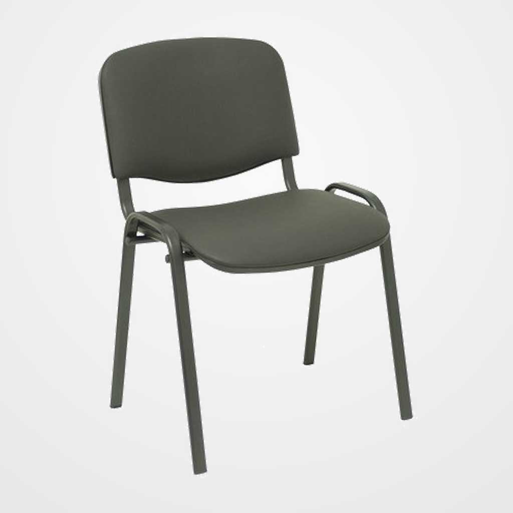 SILLA PIQUERAS Y CRESPO ALCARAZ CONFIDENTE ERGONOMICA APILABLE ESTRUCTURA NEGRA ASIENTO Y RESPALDO TAPIZADOS SIMILPIEL NEGRO PACK de 4