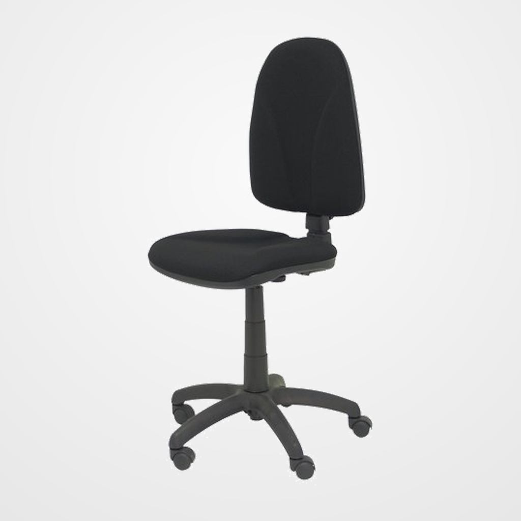 SILLA PIQUERAS Y CRESPO ALGARRA CP MECANISMO CONTACTO PERMANENTE REGULACION DE PROFUNDIDAD RUEDAS NYLON TAPIZADO BALI NEGRO