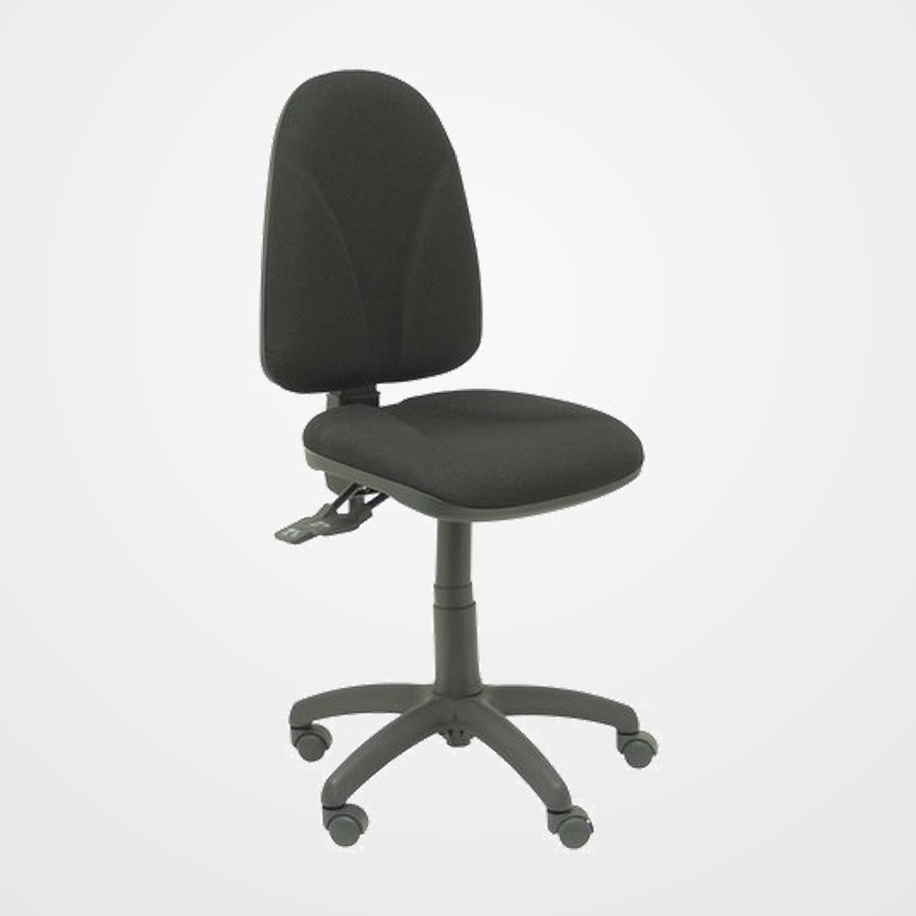 SILLA PIQUERAS Y CRESPO ALGARRA MECANISMO CONTACTO PERMANENTE CON REGULACION EN PROFUNDIDAD DEL ASIENTO Y ALTURA RESPALDO AJUSTABLE TAPIZADO BALI NEGRO