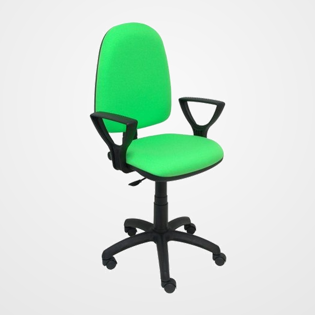 SILLA PIQUERAS Y CRESPO AYNA BRAZOS FIJOS MECANISMO CONTACTO PERMANENTE CON REGULACION DE PROFUNDIDAD ASIENTO Y RESPALDO TAPIZADO BALI PISTACHO