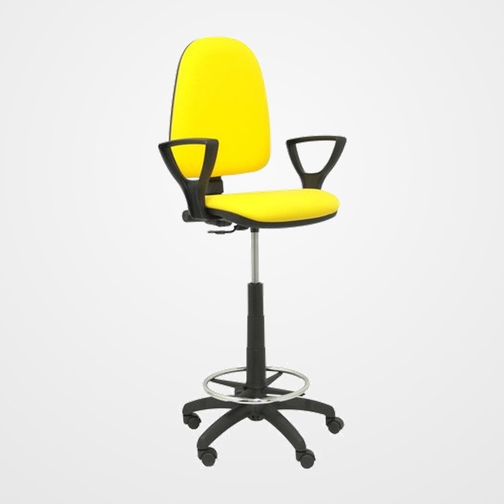 SILLA PIQUERAS Y CRESPO AYNA BRAZOS FIJOS MECANISMO CONTACTO PERMANENTE REGULACION DE PROFUNDIDAD ASIENTO Y RESPALDO TAPIZADO BALI AMARILLO