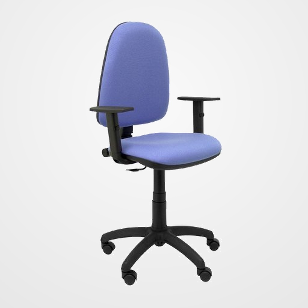 SILLA PIQUERAS Y CRESPO AYNA BRAZOS REGULABLES MECANISMO CONTACTO PERMANENTE CON REGULACION DE PROFUNDIDAD ASIENTO Y RESPALDO TAPIZADO BALI AZUL CLARO
