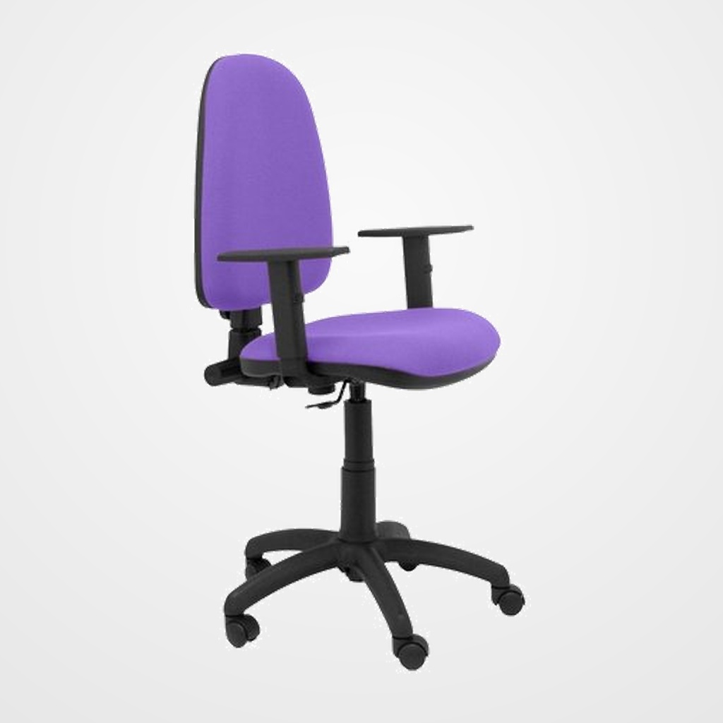 SILLA PIQUERAS Y CRESPO AYNA BRAZOS REGULABLES MECANISMO CONTACTO PERMANENTE CON REGULACION DE PROFUNDIDAD ASIENTO Y RESPALDO TAPIZADO BALI LILA