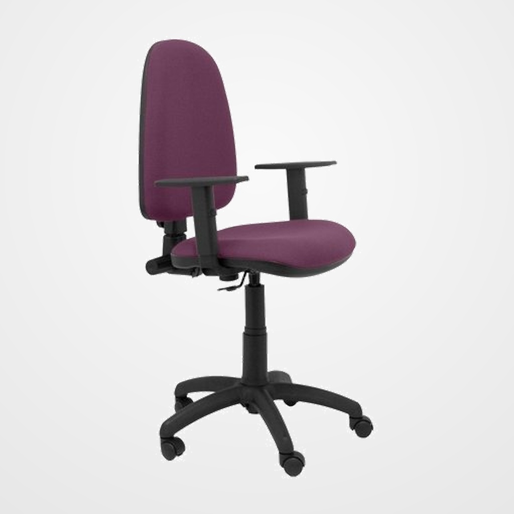 SILLA PIQUERAS Y CRESPO AYNA BRAZOS REGULABLES MECANISMO CONTACTO PERMANENTE CON REGULACION DE PROFUNDIDAD ASIENTO Y RESPALDO TAPIZADO BALI MORADO