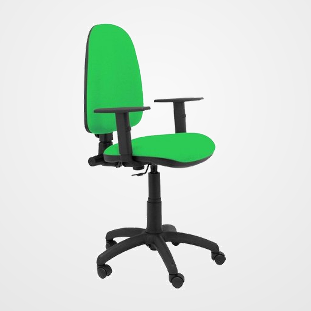 SILLA PIQUERAS Y CRESPO AYNA BRAZOS REGULABLES MECANISMO CONTACTO PERMANENTE CON REGULACION DE PROFUNDIDAD ASIENTO Y RESPALDO TAPIZADO BALI VERDE PISTACHO