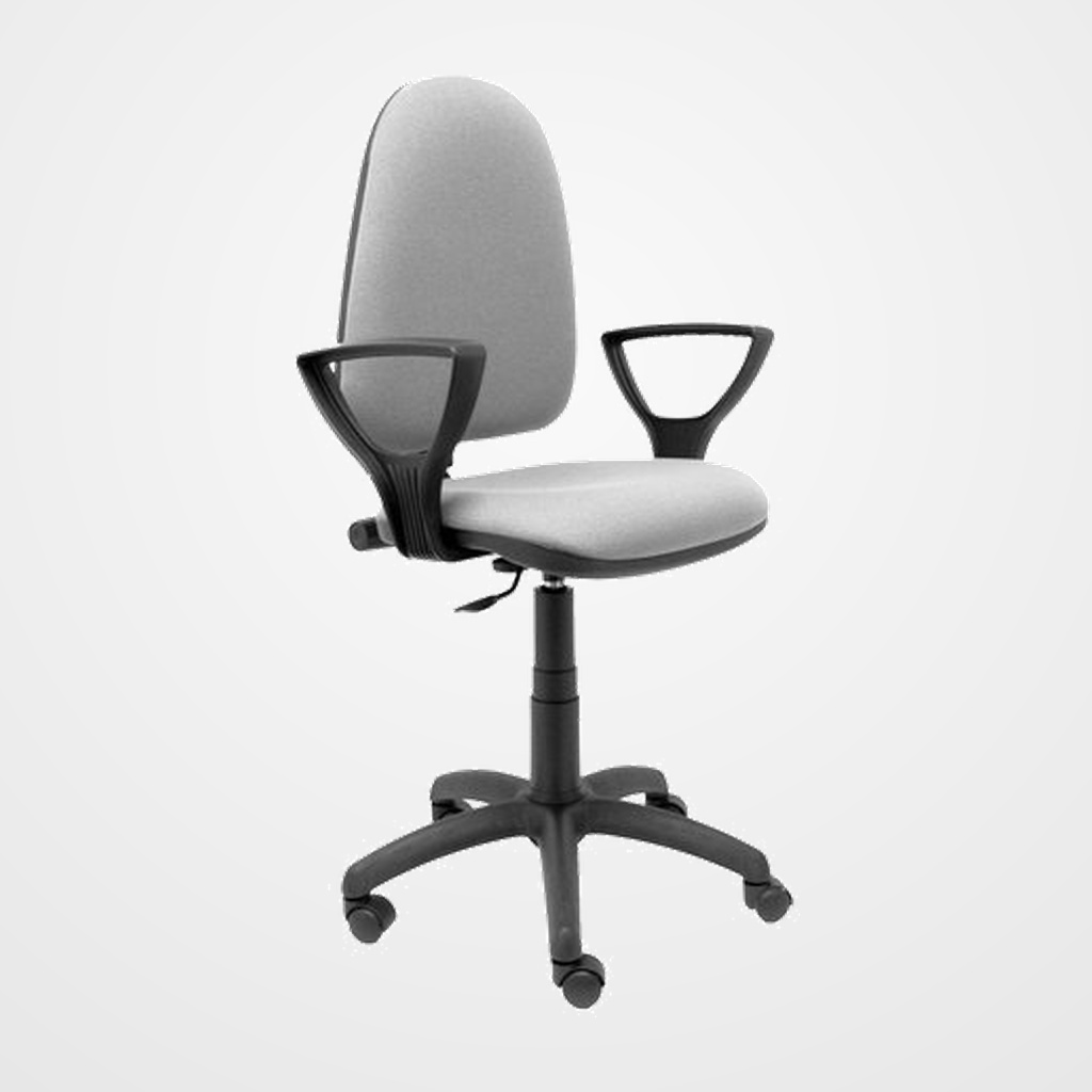 SILLA PIQUERAS Y CRESPO AYNA MECANISMO CONTACTO PERMANENTE CON REGULACION DE PROFUNDIDAD ASIENTO Y RESPALDO TAPIZADO BALI GRIS MEDIO