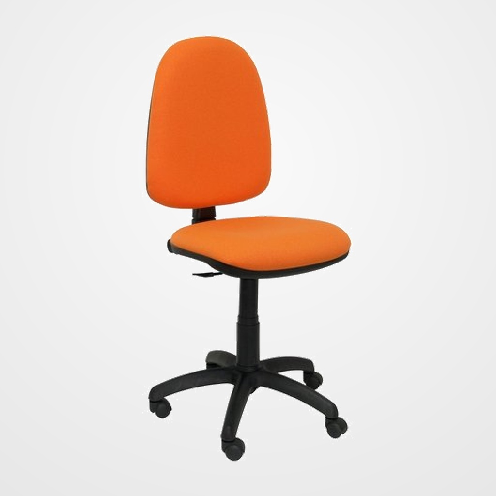 SILLA PIQUERAS Y CRESPO AYNA MECANISMO CONTACTO PERMANENTE CON REGULACION DE PROFUNDIDAD ASIENTO Y RESPALDO TAPIZADO BALI NARANJA