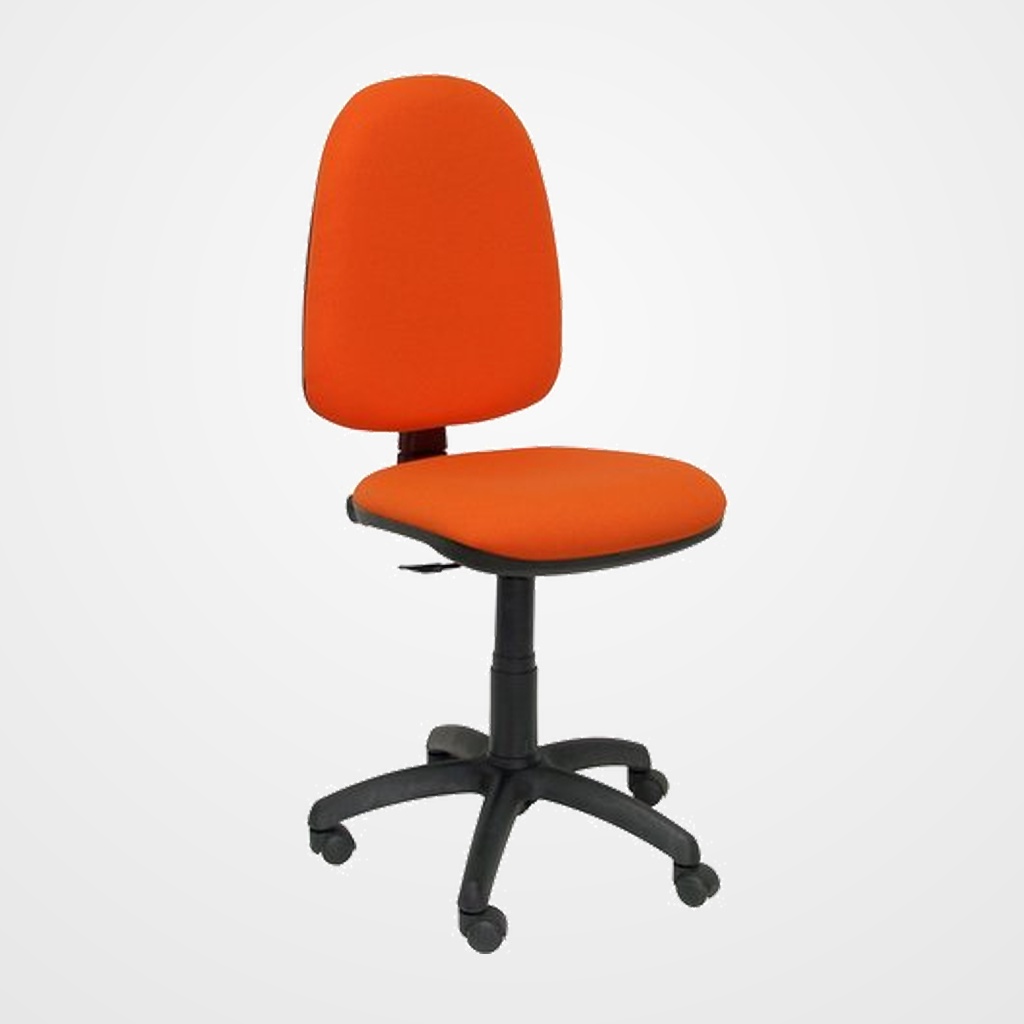 SILLA PIQUERAS Y CRESPO AYNA MECANISMO CONTACTO PERMANENTE CON REGULACION DE PROFUNDIDAD ASIENTO Y RESPALDO TAPIZADO BALI NARANJA OSCURO