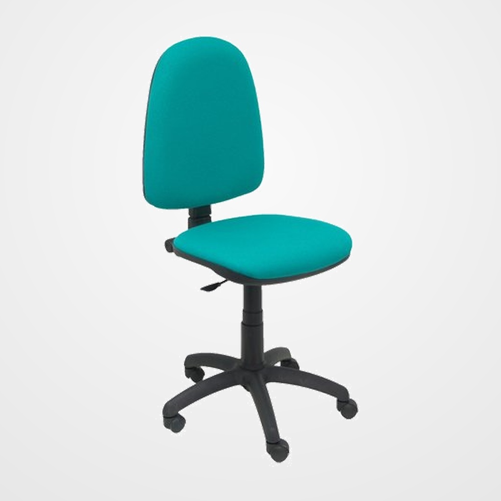 SILLA PIQUERAS Y CRESPO AYNA MECANISMO CONTACTO PERMANENTE CON REGULACION DE PROFUNDIDAD ASIENTO Y RESPALDO TAPIZADO BALI VERDE TURQUESA